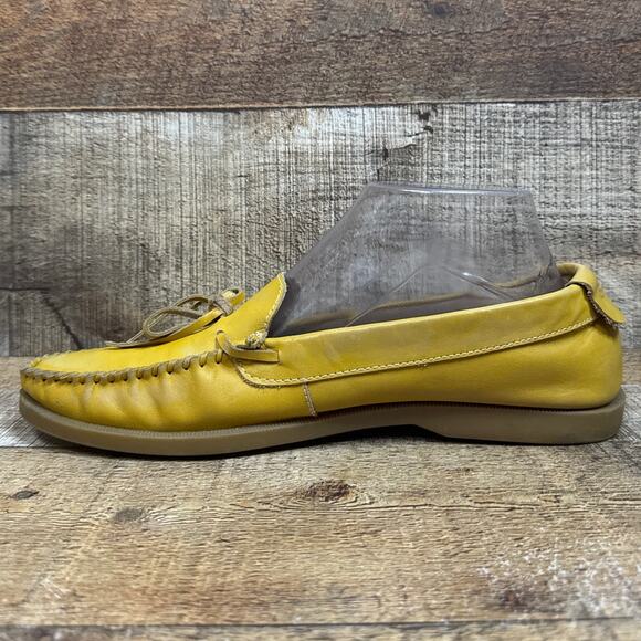 Bed Stu Anthropologie Helena Moccasin Loafer Mustard Yellow Size 9.5 - Picture 5 of 12